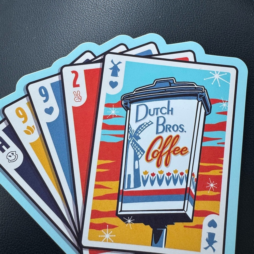 Dutch Bros Sticker 07/02 Sticker - Deck of Cards - Picture 3 of 4